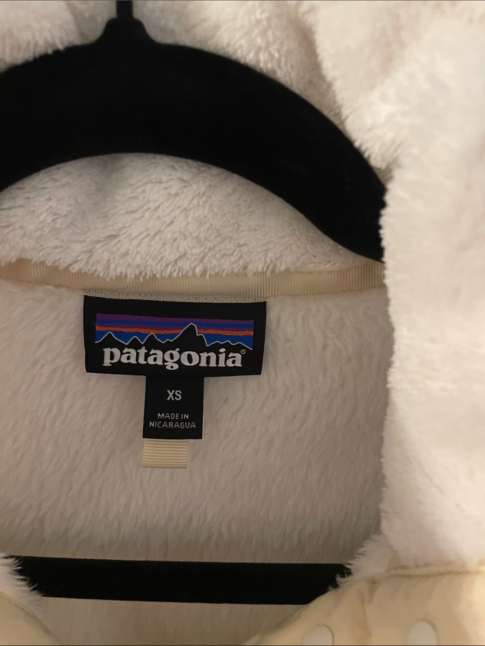 Patagonia Cream High Pile Snap-T Sherpa Fleece Pullover - Picture 2 of 8